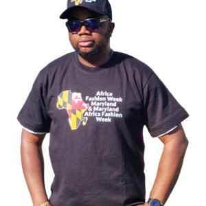 BLACK AFROCENTRIC HANDMADE T-SHIRT