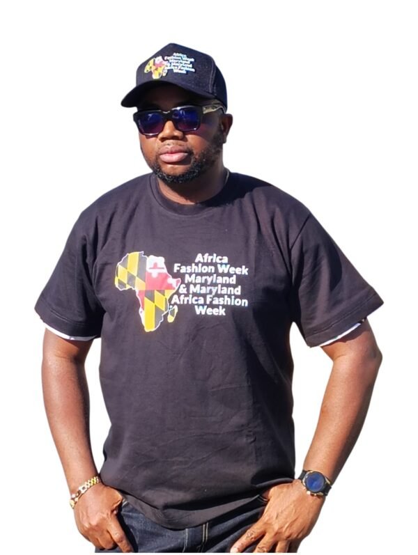 BLACK AFROCENTRIC HANDMADE T-SHIRT